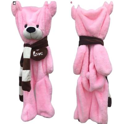 China Factory Wholesale Plush Bear Plush Toy Cheap Soft Unfilled Animal Skin for sale