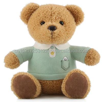 China Custom Made High Quality Couples Lovers Cotton Clothes Teddy Bear Plush Toy for sale