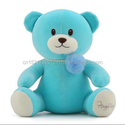 China Custom Plush Color Cotton Teddy Bear Plush Toy Super Soft Organic Baby Toys for sale