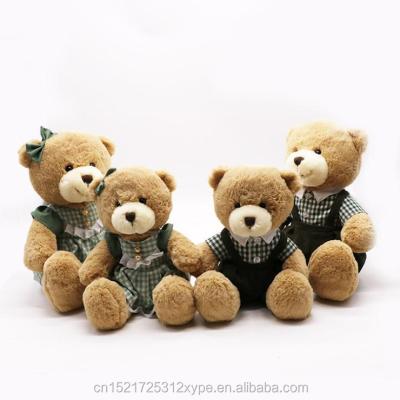 China Custom Plush Teddy Bear Plush Toy With Dress Clothes for sale