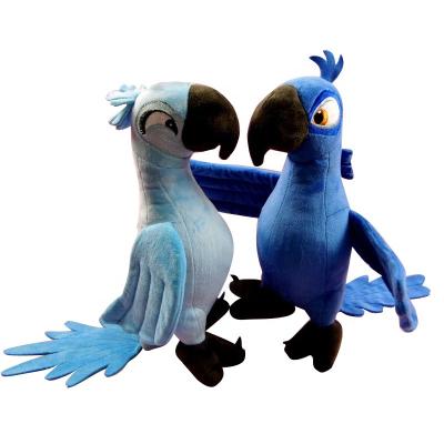 China Custom Stuffed Cartoon Realistic Rio Parrot Plush Toy For Gifts Supply Items for sale