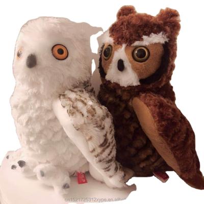 China Snowy Owl Bird Plush Toy Stuffed Animal For Gifts White Or OEM Customized Polyester (Embroidery)/PP EN71/ASTM 100% Cotton for sale