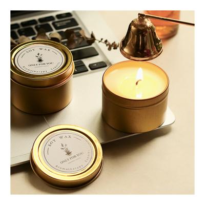 China High Quality Customized Scented Tin Displacement Candle 2oz For Bathroom for sale