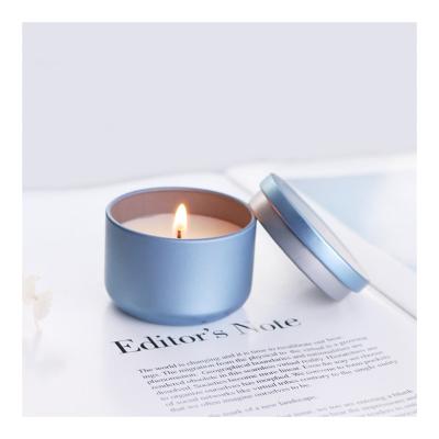 China Good Quality Mini Size Fruit Scented Christmas Cheap Solid Candle Tin Candle For Bathroom for sale