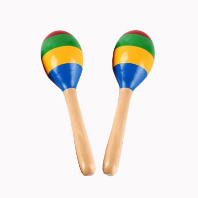 China Hot Selling Custom Musical Percussion Maracas Wooden Toy Maracas For Beginner for sale