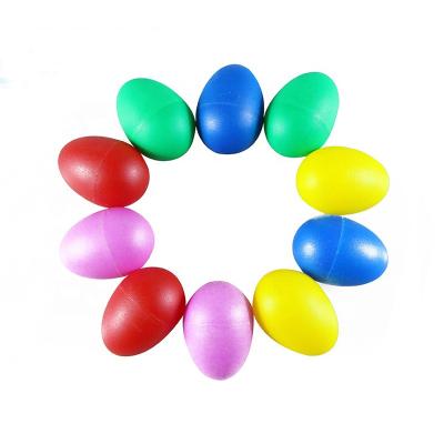 China Musical Egg Shaker Toy Percussion Musical Instrument Colorful Shaker Eggs Plastic Baby for sale