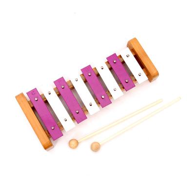 China New hottest educational toy wooden toy xylophone kids educational xylophone for sale with 8 tones for sale