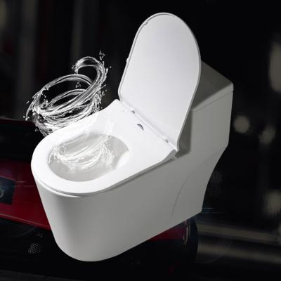 China 2021 Modern Hot Sale White Ceramic Water Saving Toilet Big Impact Siphon Toilet for sale