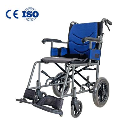 China Hot Selling Cheapest Aluminum Alloy Base WHEELCHAIR FOR DISABLED Folding Wheelchair Lightweight High Quality Manual Aluminum Wheelchair for sale