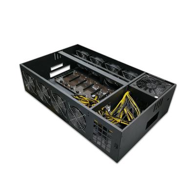 China With Fan Wholesale B75 B85 K75 X79 B250 8 Gpu 68Mm Spacing Motherboard Split Case With 8Gpu 55Mm 65Mm 70Mm Power Supply for sale