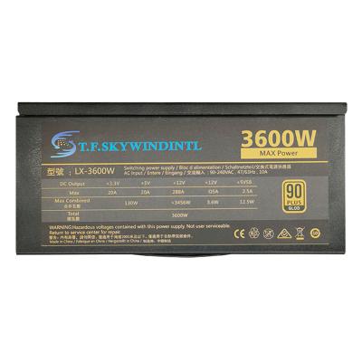 China PSU Desktop PSU PC Power Supply 160-240V Circuit Board PSU power supply. 3600W ATX 12 GPUs for sale