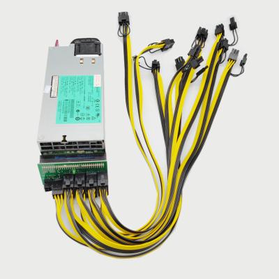 China PSU Desktop PSU Breakout Adapter Server PSU power supply cable server. DPS1200wFB-A 12 Server 1200w 6p to 6+2p for sale