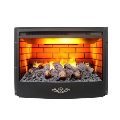 China Hotel 26 Inch Curved Front Water Vapor Electric Fireplace Insert Steam Flame Effect Fireplace Heater for sale