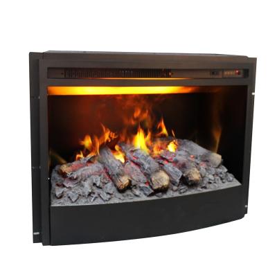 China Hotel 26 Inch Curved Front Water Vapor Electric Fireplace Insert Steam Flame Effect Fireplace Heater for sale