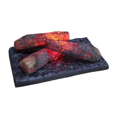 China Hotel Electric Fireplace Burning Log Set LED Flame Effect For Home Decoration No Heating for sale