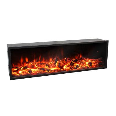 China Landscape Type Fireplace Hotel Electric Fireplace Fixed Integrated Wall Mounted Type Electric Flame No Heating for sale