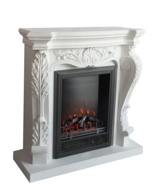 China Hotel Faux Stone Mantel Fireplace Electric Heater Electric Stone Look Mantel for sale