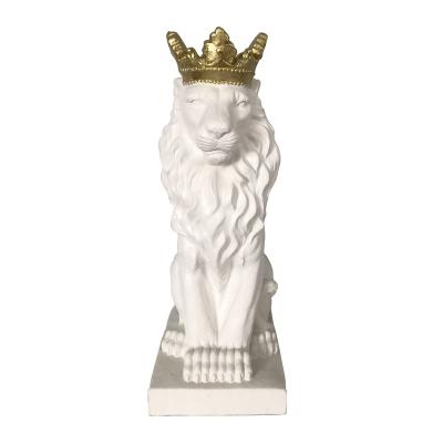 China Home Decoration DW-SC-2021004 MgO Lion King Home Decor Garden Decoration Resin Statue Polyresin Garden MgO Polystone Polyresin H63cm for sale