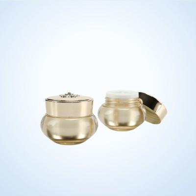 China Custom Packaging Cosmetics Pattern Capacity Cosmetic Jar Empty Acrylic Plastic Cosmetic Jar Eco Friendly for sale