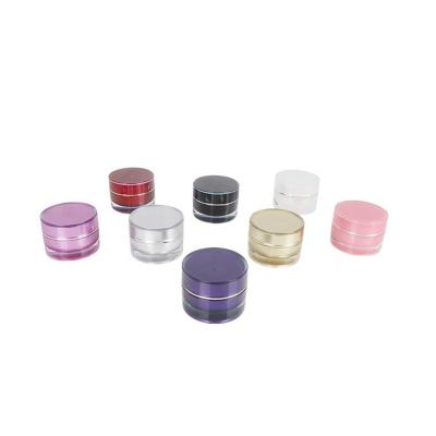 China Wholesale Cosmetics Factory 10g 20g 30g 50g Good Packaging Pink Plastic Cream Sealing Round Jar With Lid for sale