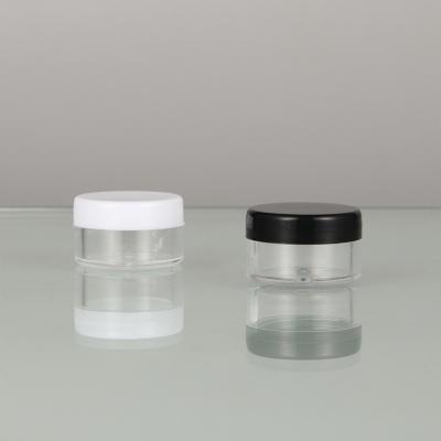 China Cosmetics Packaging Customizable 10g 15g 30g White Plastic Screw Cap Jars With Lids For Face Cream Jar Cream Cosmetic Jars for sale