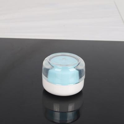 China Cosmet Lidic cosmetics factory simple and exquisite 50g transparent frosted plastic jar packaging direct selling with white for sale