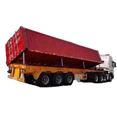 China Rear Trailer Tipper Semi Trailer Truck Trailer Factory Price Side Dump For Sale for sale