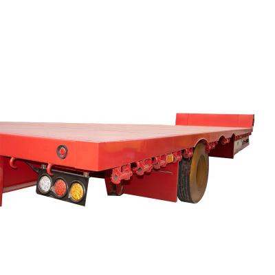 China Truck Trailer 40ft Flatbed Semi Trailer 3 Axle Flatbed Semi Trailers For Sale for sale