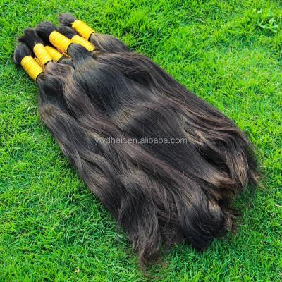 China Wholesale 100-1000g/Lot Silky Straight Raw Wave Hair , 100% Brazilian Virgin Hair Bulk Cuticle Aligned Hair For Braiding for sale