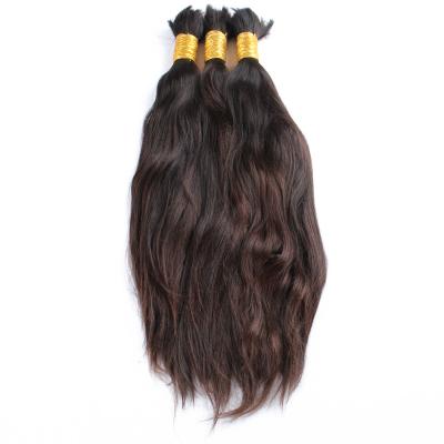 China Silky Straight Wave Raw Unprocessed Virgin Hair Bulk Cuticle Aligned Natural Weaves Raw Hair Bulk for sale