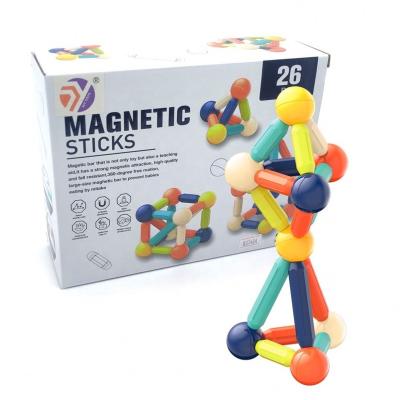 China J&Y TOY Diy Creative Children's Toy Building Blocks Magnetic Balls DIY Educational Magnetic Stick Toys for sale