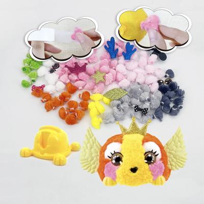 China Handmade Products Children Crafts DIY Creative Stiff Plush Pet Art Products Sets For Kids Handmade Cute Children Crafts for sale