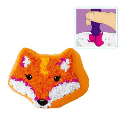 China Fox Pillow Blow Stuffed Fabric By Number Kids Felt Craft Kits Crafts And DIY Toys Stuffed Fox Pillow Blow Fabric By Number for sale