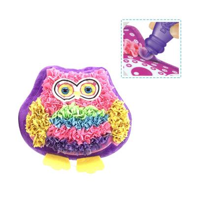 China Diy Cozy Pillow DIY Stuffed Craft Fabric By Number Owl Pillow Make Your Own Diy Cozy Pillow for sale