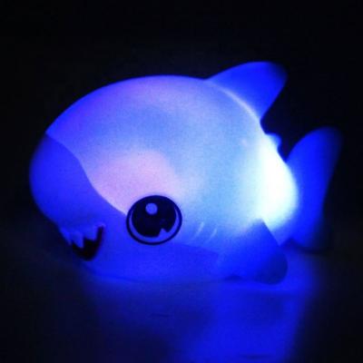 China Toy Gift Set Floating Light Cognitive Floating Up Bath Toy For Toddler Fish Sea Animal Cartoon Shark for sale