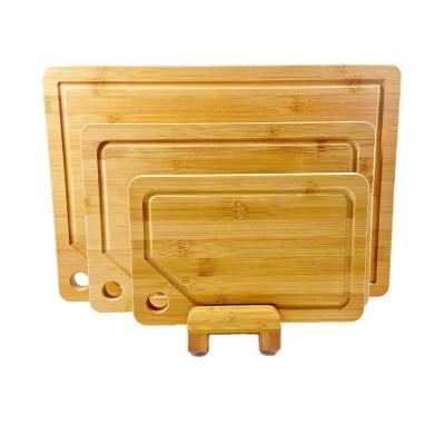 China Sustainable Lightweight Bamboo Board Wooden Rectangular Multifunctional Bamboo Cutting Board for sale