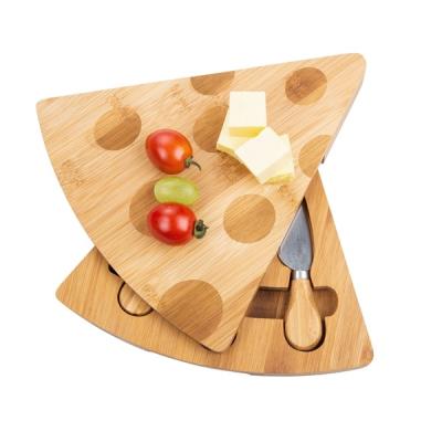 China Addreen Sustainable Wholesale Bamboo Cheese Cutting Board Bamboo Cheese Board for sale