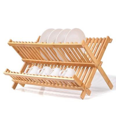 China Sustainable Bamboo Dish Rack, Bamboo Folding Dish Rack, Bamboo Cutlery Rack for sale