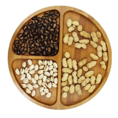 China Eco-Friendly Nuts Appetizer Sustainable Snack And Bamboo Breakfast Dish Custom Bamboo Dish for sale