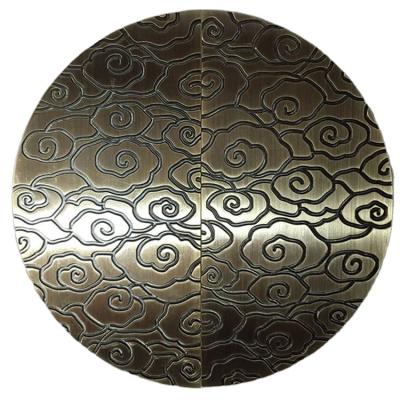 China New Arrival Rust Proof Hollow Carved Solid Aluminum Half Moon Big Door Pull Handles Antique Bronze Glass Door Wood Exterior Door Handle for sale