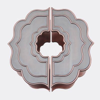 China New Arrival Easy Installation Solid Aluminum Large Carved Glass Door Handles Double Sided Pull And Push Door Handle Hotel Bathroom Villa Handle for sale