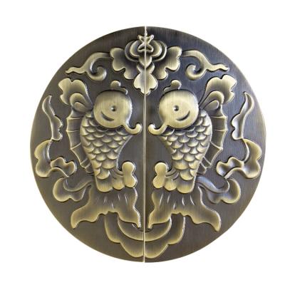 China Traditional Traditional Artistic Aluminum Carved Large Door Handle Villa Glass Hotel Bathroom Double Sided Pull Door Handle for sale