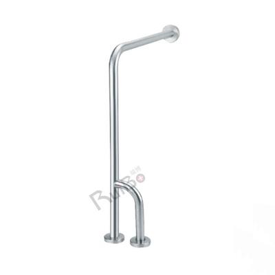 China Manufacturer Anti-Corrosion 90 Degree Toilet Stainless Steel Handrail Unilateral Unhindered Disable Safety Non-Slip Grab Bar for sale