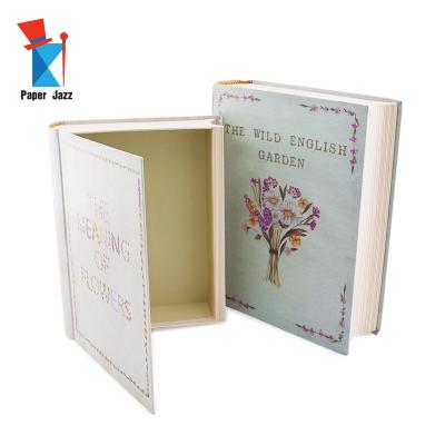 China Viable set of secret decorative book box 2 book shape box for gift for sale