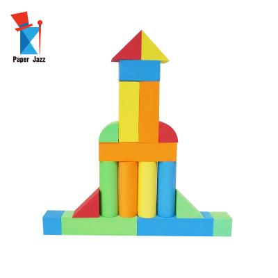 China 80 Pieces Small Educational DIY Eva Foam Building Blocks Building Toy for Children Toys for sale