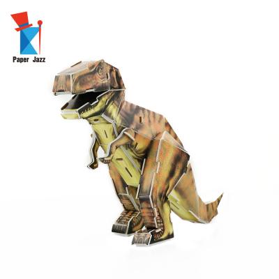 China Best DIY Cartoon Toy Gifts for Children 3D Dino World, 3D Dino Paper Puzzles for sale