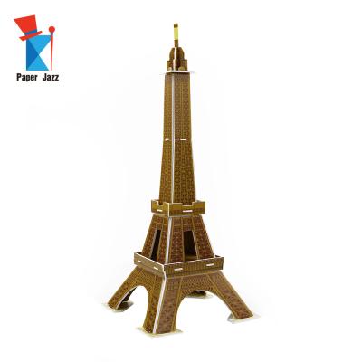 China Eiffel Tower Foam Model 3d DIY Puzzle Kids Handmade Toys for sale