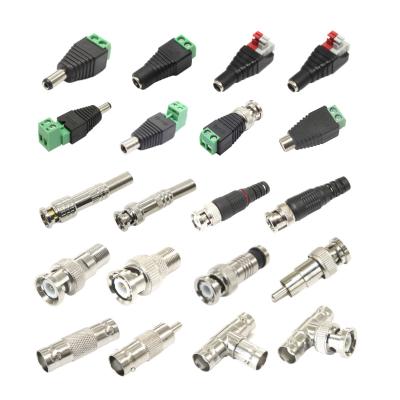 China audio & DC Connectors 5.5 Video High Current 2.1mmScrew Plug Adapter Tie 10a 2 Pin Cctv 12v Power DC Male Female Connector With Jack for sale