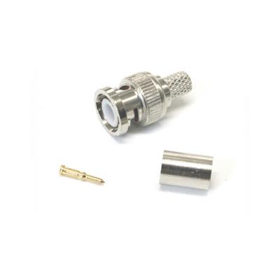 China audio & RG59 bnc video male connector BNC connector with crimp RG6, RG58, RG59, RG174 for sale