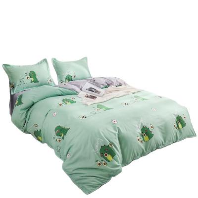 China Nondisposable Dinosaur Factory Nantong Queen King Size 4pcs Sheet Duvet Cover Single Bedding Set Kids Double for sale